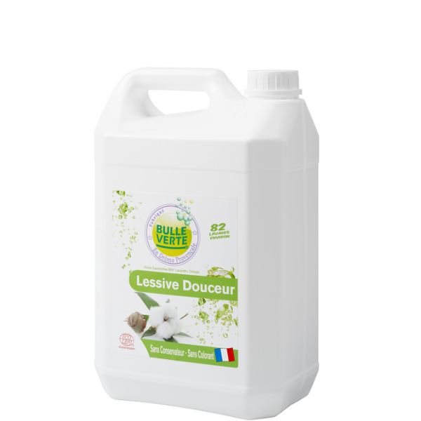 Lessive Liquide Douceur Écologique 5L pour Linge et Textile Bulle Verte -  Achat Lessive Liquide Douceur Écologique 5L pour Linge et Textile Bulle  Verte sur è